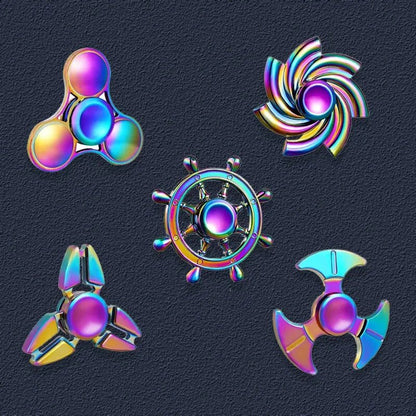 Metal Rainbow Fidget Spinner - Dopamine Distractions