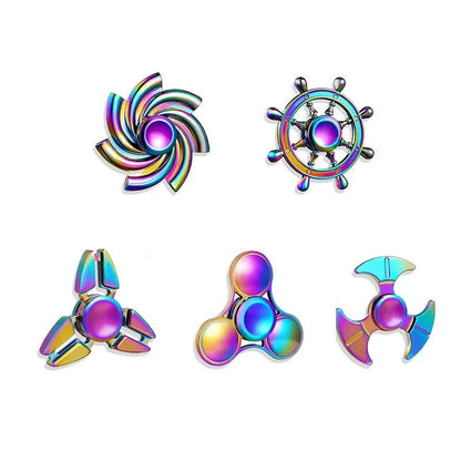 Metal Rainbow Fidget Spinner - Dopamine Distractions